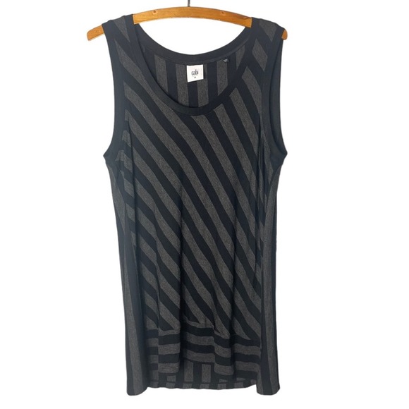 cabi Women’s Aligned Striped Tunic Tank Top Size Medium / Style 3630 - Picture 2 of 8